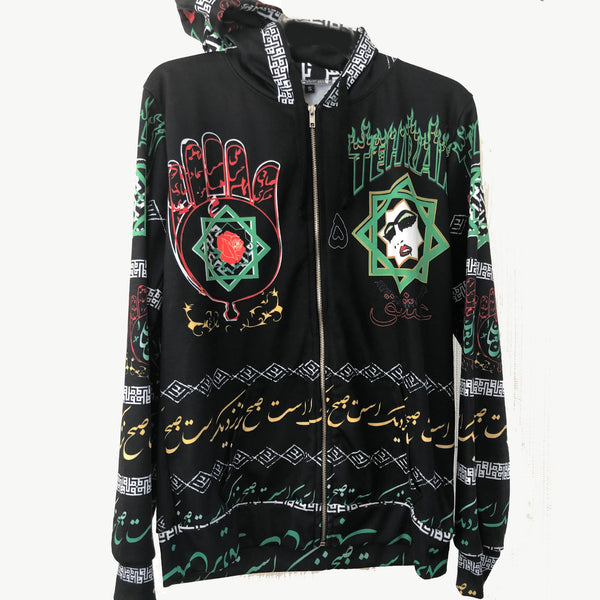 Tehran Thrash Unisex zip hoodie