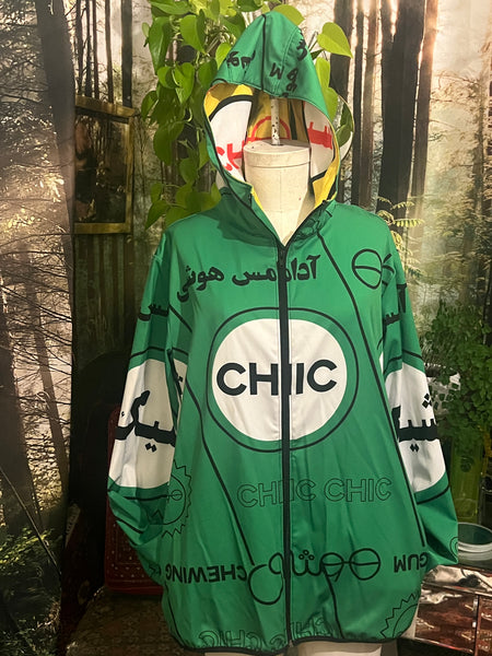 Chic Mint Gum Unisex/Mens Windbreaker size M (IN STOCK SALE)