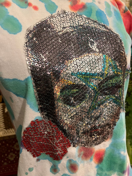 Daughter of Iran Rose Sequin Patch Tee