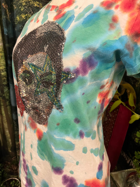 Daughter of Iran Rose Sequin Patch Tee