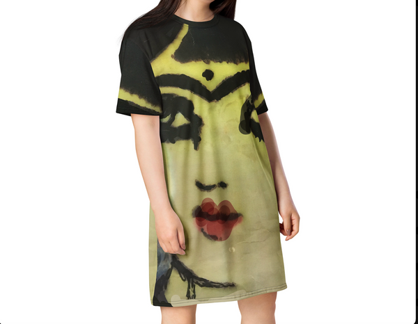 Moon faceT-shirt dress