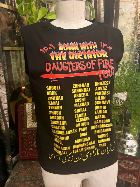 Daughters of Fire Tour padded sleeveless tank