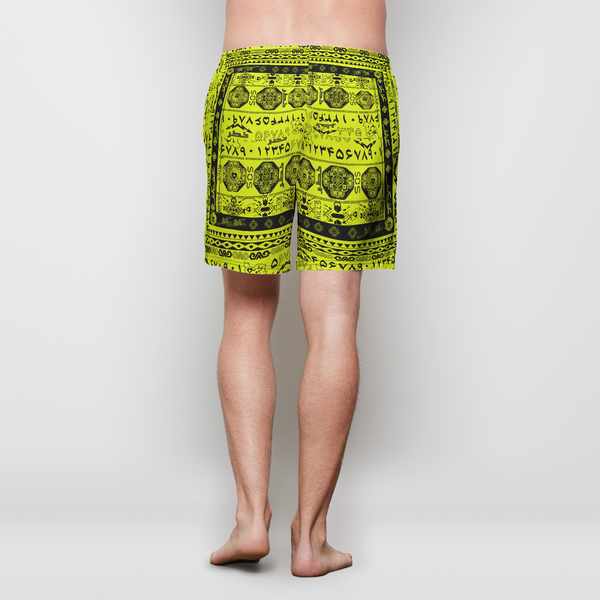 SOS SILKROAD SURF Mens Swim Trunks w/ Lining
