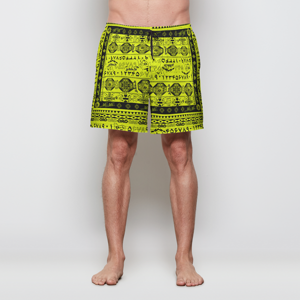 SOS SILKROAD SURF Mens Swim Trunks w/ Lining