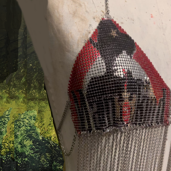 Mankind Metal Mesh Bra Halter Top