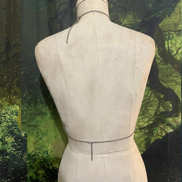 My Little Phony Metal Mesh Drape Halter Top