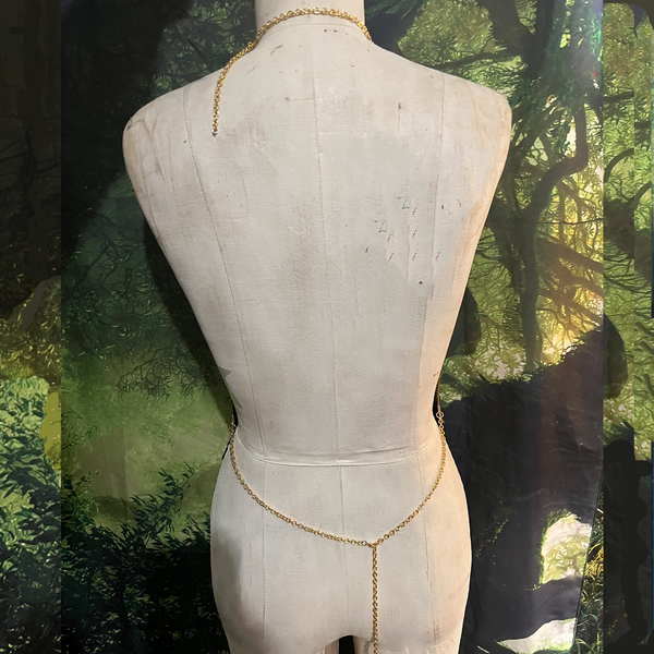 Jin Jiyan Azadi / Woman Life Freedom  Metal Mesh Drape Halter Top