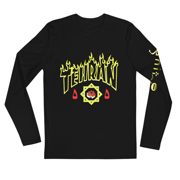 Tehran Thrash Radioactive Long Sleeve Fitted Crew