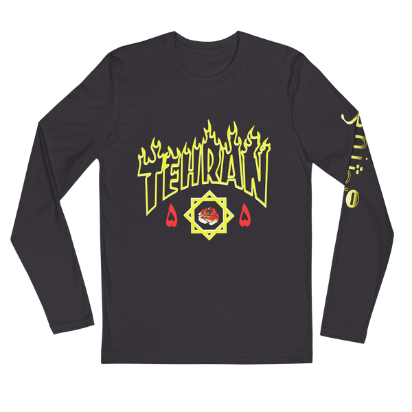 Tehran Thrash Radioactive Long Sleeve Fitted Crew
