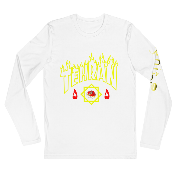 Tehran Thrash Radioactive Long Sleeve Fitted Crew