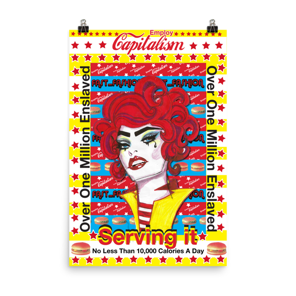Serving It Employ Capitalism Print