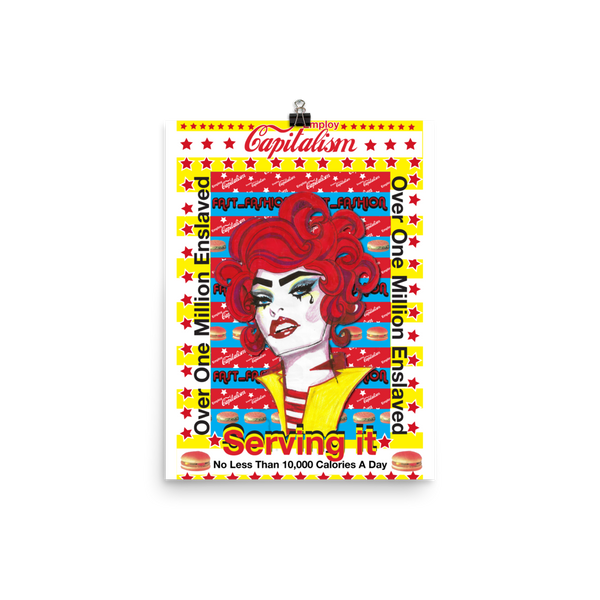 Serving It Employ Capitalism Print