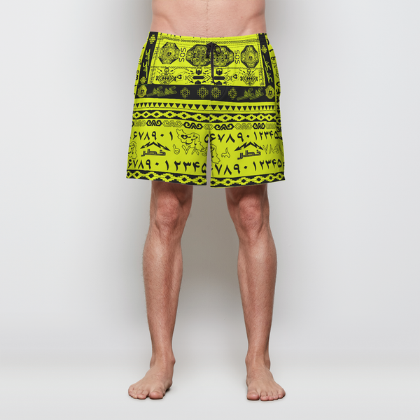 SOS Silkroad Surf Mens Swim Trunks