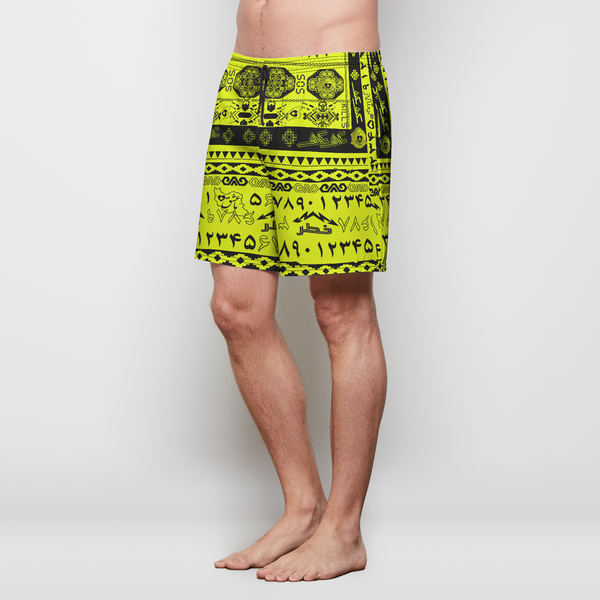 SOS Silkroad Surf Mens Swim Trunks