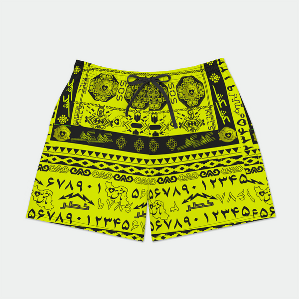 SOS Silkroad Surf Mens Swim Trunks