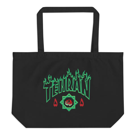 Tehran Thrash Large organic tote bag