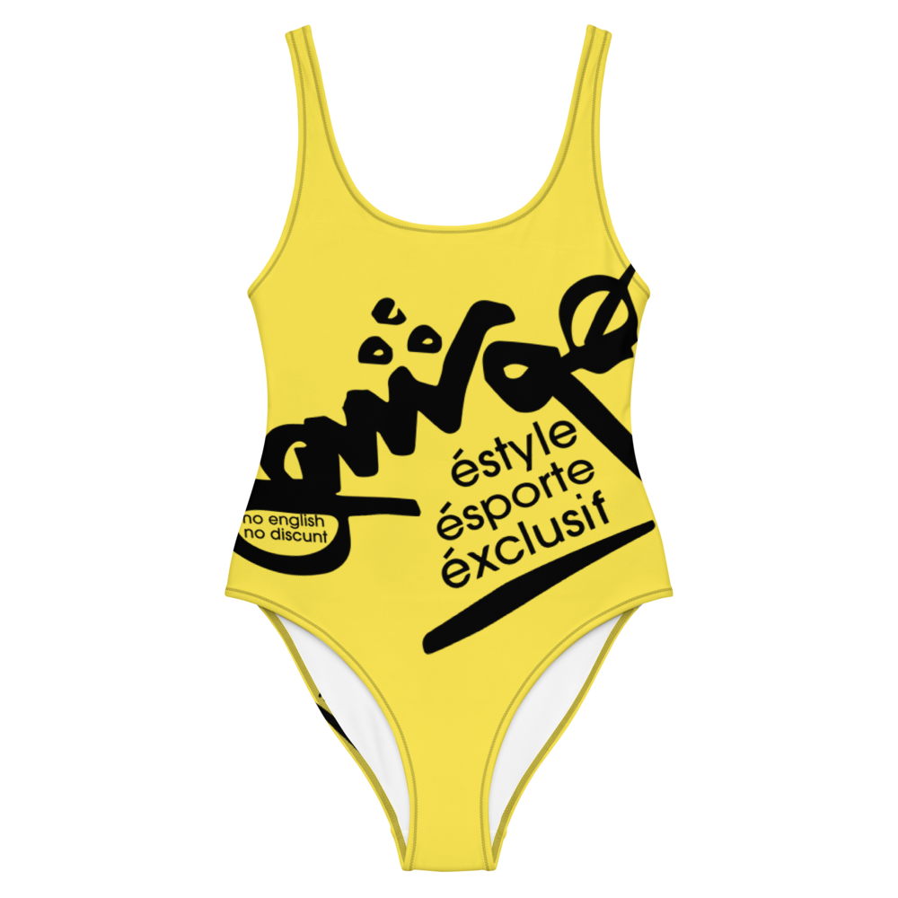Hushi هوشی  Esporte Logo One-Piece Swimsuit
